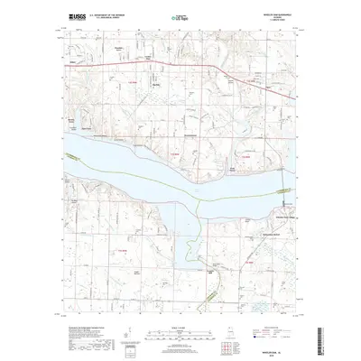 2018 Map of Wheeler Dam, 2018 Print