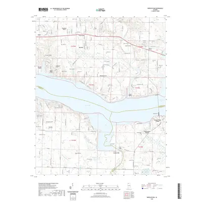 2020 Map of Wheeler Dam, 2020 Print
