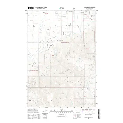 2014 Map of Wheeler Mountain, 2014 Print