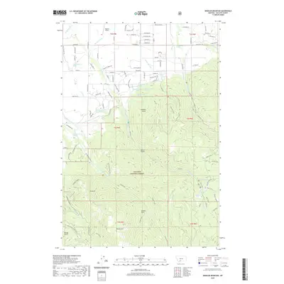 2020 Map of Wheeler Mountain, 2020 Print