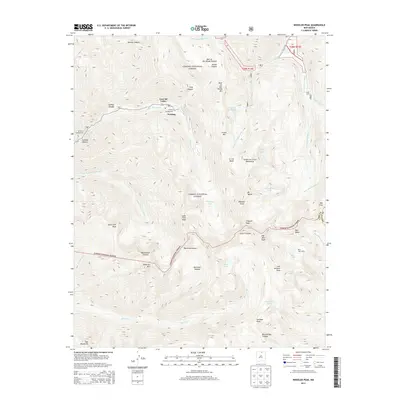 2013 Map of Wheeler Peak, 2013 Print