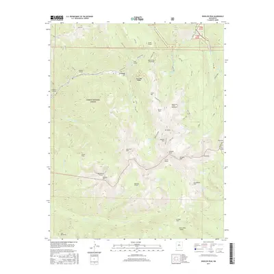 2017 Map of Wheeler Peak, 2017 Print