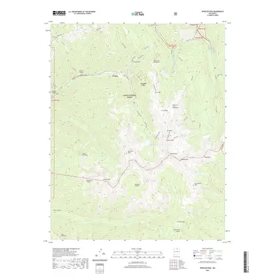 2020 Map of Wheeler Peak, 2020 Print
