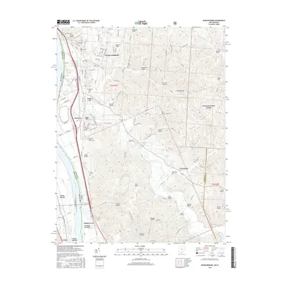 2016 Map of Wheelersburg, 2016 Print