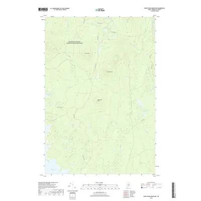 2018 Map of Whetstone Mountain, 2018 Print