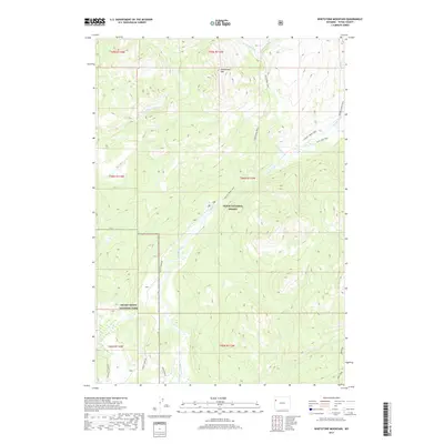 2017 Map of Whetstone Mountain, 2017 Print