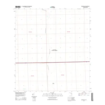 2015 Map of Whidden Lake, 2015 Print