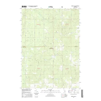 2017 Map of Whipple Lake, 2017 Print