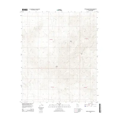 2015 Map of Whipple Mountains SW, 2015 Print