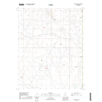 2018 Map of Whirlwind Rock, 2018 Print
