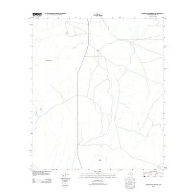 2012 Map of Whirlwind Spring, 2012 Print