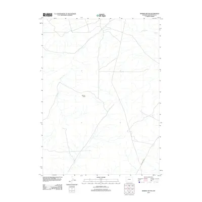 2012 Map of Whiskey Buttes, 2012 Print