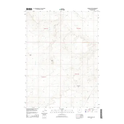 2015 Map of Whiskey Buttes, 2015 Print