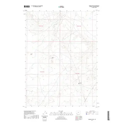 2017 Map of Whiskey Buttes, 2017 Print