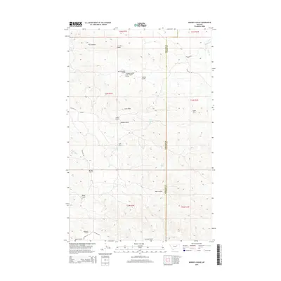 2014 Map of Whiskey Coulee, 2014 Print