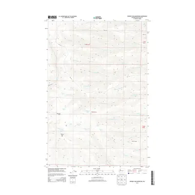 2014 Map of Whiskey Dick Mountain, 2014 Print