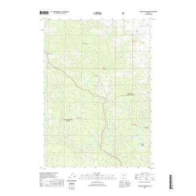 2020 Map of Whiskey Mountain, 2020 Print