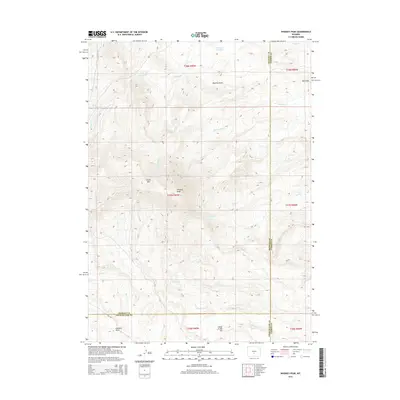2015 Map of Whiskey Peak, 2015 Print
