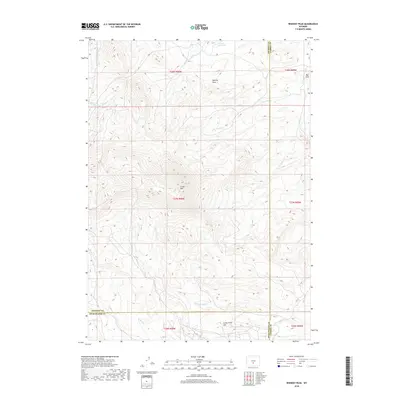 2018 Map of Whiskey Peak, 2018 Print