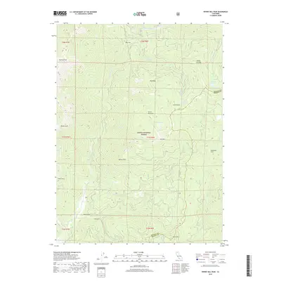 2018 Map of Whisky Bill Peak, 2018 Print