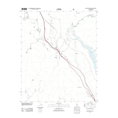 2012 Map of Whitaker Peak, 2012 Print