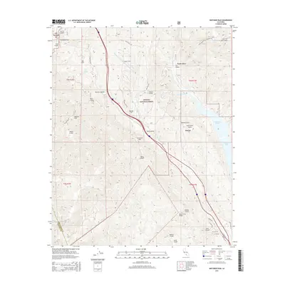 2015 Map of Whitaker Peak, 2015 Print
