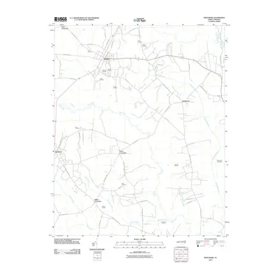 2010 Map of Whitakers, 2010 Print
