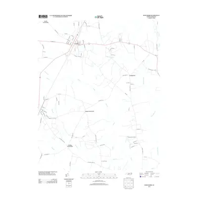 2013 Map of Whitakers, 2013 Print