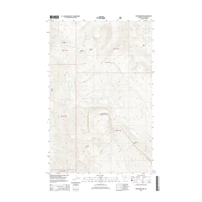 2014 Map of Whitcomb Peak, 2014 Print