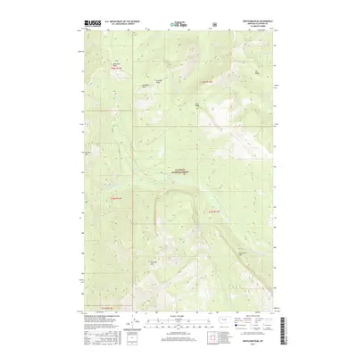 2017 Map of Whitcomb Peak, 2017 Print