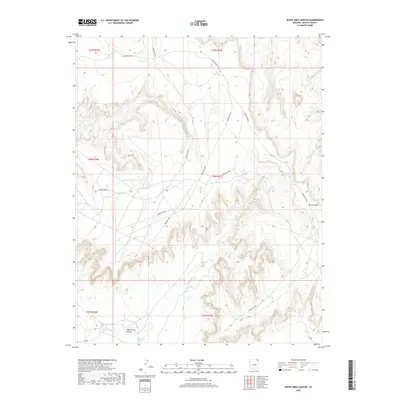 2018 Map of White Area Canyon, 2018 Print