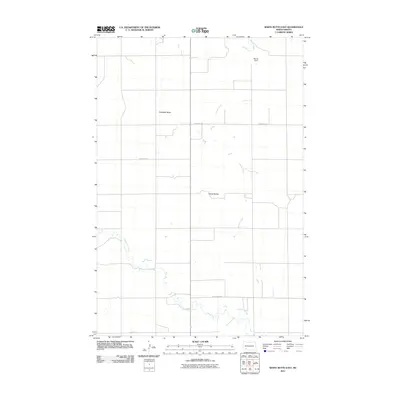 2011 Map of White Butte East, 2011 Print