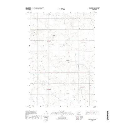 2018 Map of White Butte East, 2018 Print