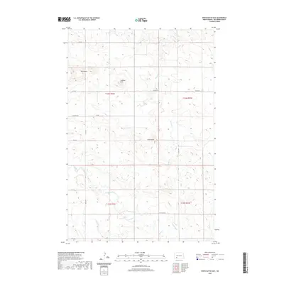2020 Map of White Butte East, 2020 Print