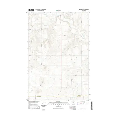 2014 Map of White Butte NE, 2014 Print