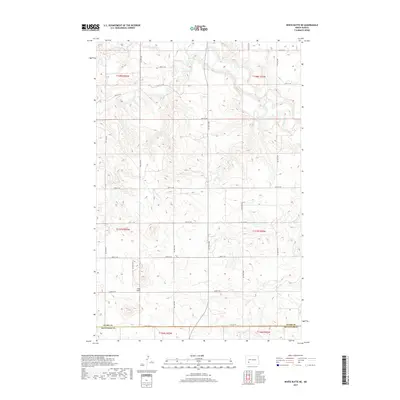 2017 Map of White Butte NE, 2017 Print
