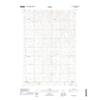 2018 Map of White Butte NW, 2018 Print