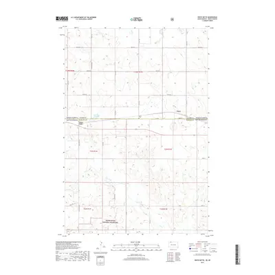 2017 Map of White Butte, 2017 Print