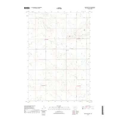 2018 Map of White Butte West, 2018 Print