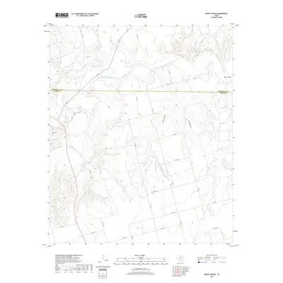 2019 Map of White Canyon, 2019 Print