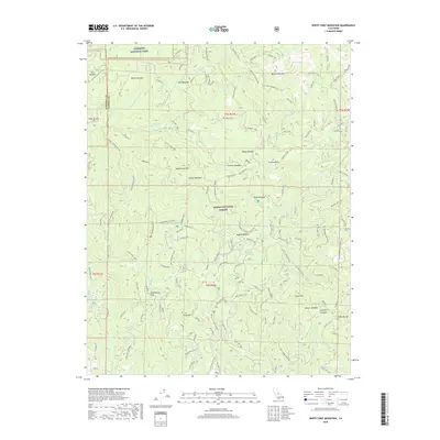 2018 Map of White Chief Mountain, 2018 Print