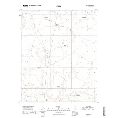 2018 Map of White Cone, 2018 Print