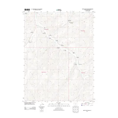 2013 Map of White Coyote Draw, 2013 Print
