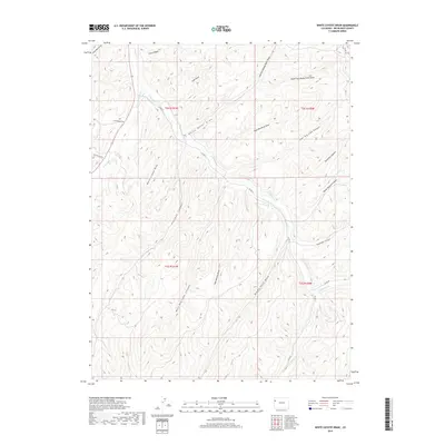 2019 Map of White Coyote Draw, 2019 Print