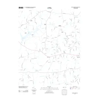 2013 Map of White Cross, 2013 Print
