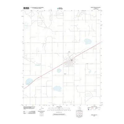 2010 Map of White Deer, 2010 Print