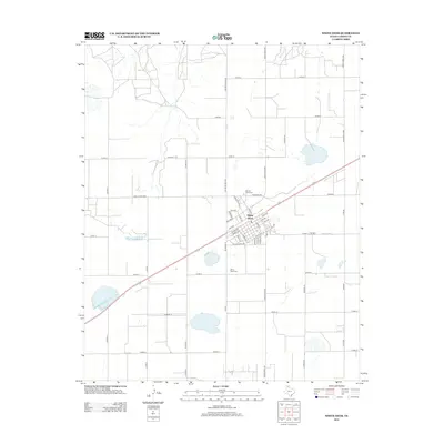 2012 Map of White Deer, 2012 Print