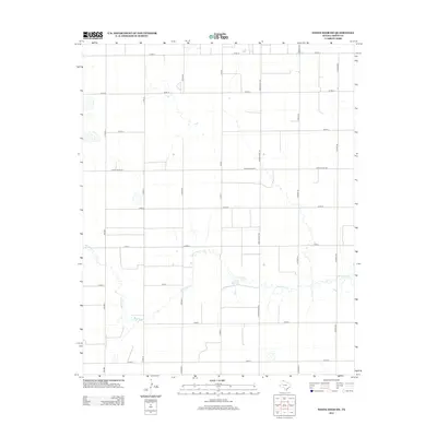 2012 Map of White Deer SW, 2012 Print