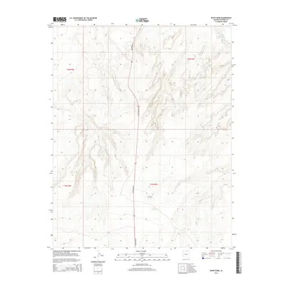 2014 Map of White Dome, 2014 Print