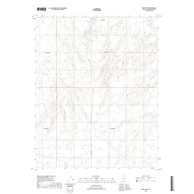 2018 Map of White Dome, 2018 Print